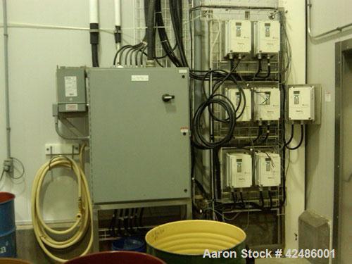 Used Complete Processing Line that fed a TetraPak A3 Flex Filler including:  Tetra Alsafe sterile tank 12,000 liter, apporixmately 3,000 gallon, rated 200 psi, jacketed, on scales, sweep mixer; Tetra...