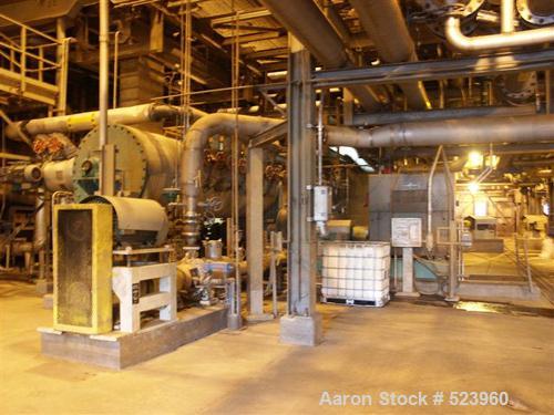 USED: Thermal dispersing unit, model 650STPD, consisting of adewatering unit, screw press, plug screw, pulp shredder, pre-heater,infeeder and disperser. Designed for 650 TPD. Manufactured in 1996.