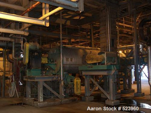 USED: Thermal dispersing unit, model 650STPD, consisting of adewatering unit, screw press, plug screw, pulp shredder, pre-heater,infeeder and disperser. Designed for 650 TPD. Manufactured in 1996.