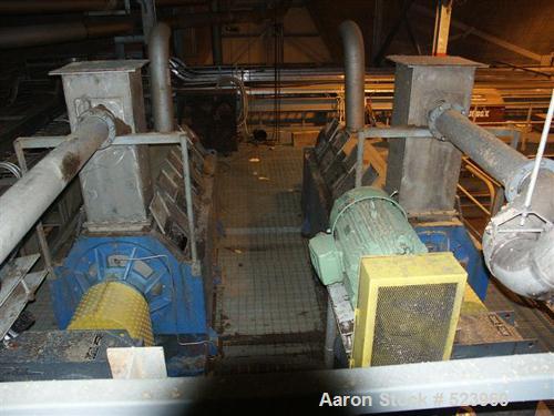 USED: Thermal dispersing unit, model 650STPD, consisting of adewatering unit, screw press, plug screw, pulp shredder, pre-heater,infeeder and disperser. Designed for 650 TPD. Manufactured in 1996.