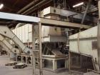 Used-Plastic Recycling Plant/Line with a capacity of 4.5 tons per hour consisting of:(2) Vecoplan single roll shredders, typ...