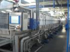 Used Can Filling Line for slim-line cans type 200/202, 150/250 ml.  Capacity 600 cans per minute.  Comprised of:  (1) Kettner depalletizer, (1) Vroemisse can conveyor, (1) Vroemisse rinser, (1) KHS H...