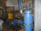 USED: Plastic recycling plant with an inlet capacity of 1760 lbs(800 kgs) and an extruded output capacity of 825 lbs (375 kgs) perhour, consisting of: (1) Skals Maskinfabrik type KT case emptyingdevi...