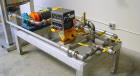 Used 220 Gallon Stainless Steel Petroleum Mixing Tank & Metered Transfer System – 5 HP Agitator with Blackmer Pump