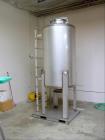Used 220 Gallon Stainless Steel Petroleum Mixing Tank & Metered Transfer System – 5 HP Agitator with Blackmer Pump