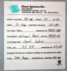 Used Chem Systems Starch Cooking System