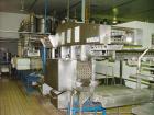 USED: Glacier 600 ice cream extrusion line. Line capacity 10,000 to12,000 units per hour. Includes freezing tunnel, dipping ...