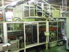 Used OMV E35-2 Extrusion Line.  Previously used for polypropylene cups.  Scheme 61-614.  Comprised of (1) single screw extruder, (1) mold with 18 cavities, (1) thermoformer, motor 335 hp (250 kW), 50...
