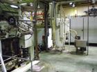 Used OMV E35-2 Extrusion Line.  Previously used for polypropylene cups.  Scheme 61-614.  Comprised of (1) single screw extruder, (1) mold with 18 cavities, (1) thermoformer, motor 335 hp (250 kW), 50...