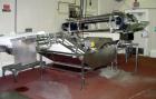 Used Potato Preparation Line Consisting Of: (1) Odenberg approximately 450 liter carbon steel stem peeler, model 450, rated 350 psi at 422 degrees F. Includes (1) top mounted drop down loader with a ...