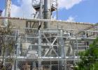 USED: Phillips-Croftshaw solvent recovery system. Rated 10,000 cfm stream of contaminated air and recover 500 lbs/hour of solvents. (3) Absorbers, (1) cooling tower, (1) 26' distillation column and (...