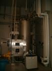 Used Complete Processing Line that fed a TetraPak A3 Flex Filler including:  Tetra Alsafe sterile tank 12,000 liter, apporixmately 3,000 gallon, rated 200 psi, jacketed, on scales, sweep mixer; Tetra...