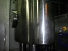 Used Complete Processing Line that fed a TetraPak A3 Flex Filler including:  Tetra Alsafe sterile tank 12,000 liter, apporixmately 3,000 gallon, rated 200 psi, jacketed, on scales, sweep mixer; Tetra...