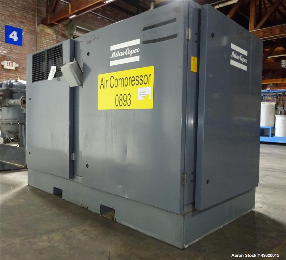 Used- Atlas Copco Water Cooled Oil Free Rotary Screw Compressor, Model ZR 3-63.