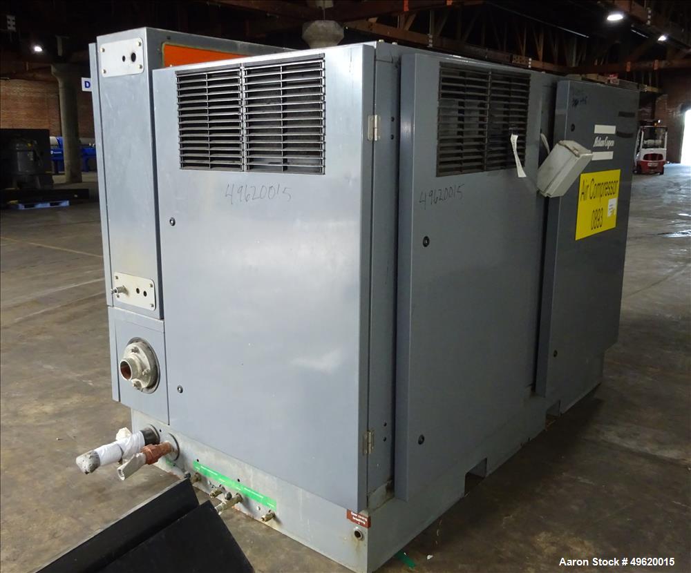 Used- Atlas Copco Water Cooled Oil Free Rotary Screw Compressor, Model ZR 3-63.