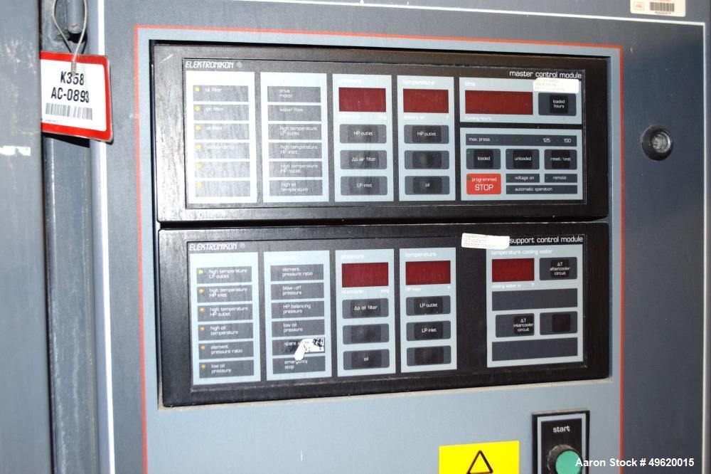 Used Atlas Copco Water Cooled Oil Free Rotary Screw Compressor, Model ZR 3-63.
