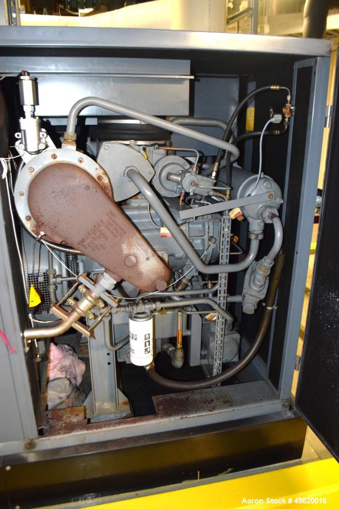 Used Atlas Copco Water Cooled Oil Free Rotary Screw Compressor, Model ZR 3-63. Approximate capacity 790 CFM, 125 psi. Driven by a 200hp, 3/60/460 volt, 3580 rpm motor. With Elektronikon panel, serial...