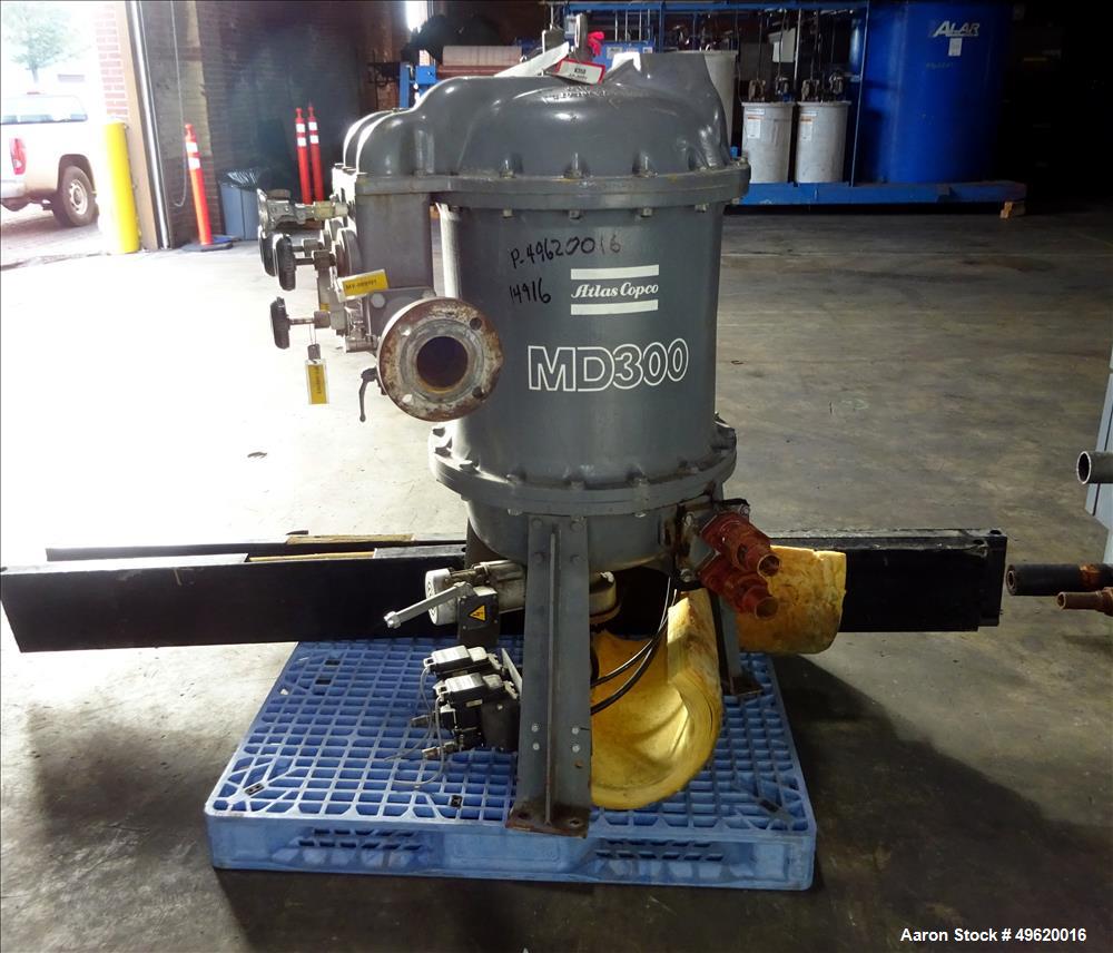 Used Atlas Copco Water Cooled Oil Free Rotary Screw Compressor, Model ZR 3-63. Approximate capacity 790 CFM, 125 psi. Driven by a 200hp, 3/60/460 volt, 3580 rpm motor. With Elektronikon panel, serial...