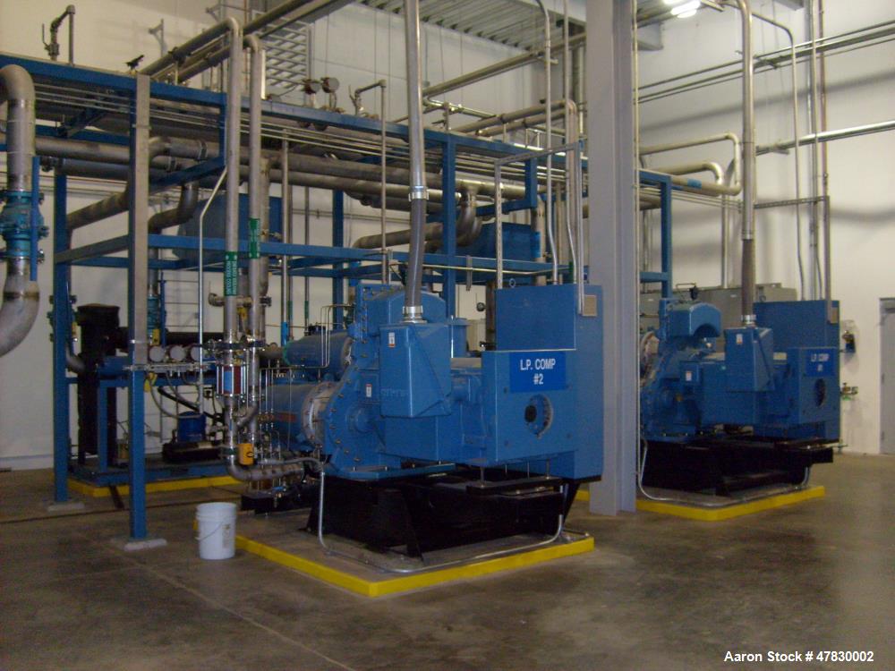 Used Centac Compressor, Model C35020M3. 1921 ACFM, 14.1 PSIG intake, 95 degrees F, 150 PSIG discharge, 3575 RPM. Siemens induction motor, 500 HP, Mfg. 2006. Reported to be reconditioned.