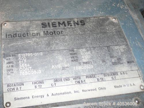 Used Elliott Centrifugal Air Compressor, Model 220DA3, Serial E011601-1. 500 hp, 3600 rpm, 2,439 cfm, 11.9 psi inlet, 125 psi discharge pressure, 80 F air temperature. This unit has less than 10,000 ...