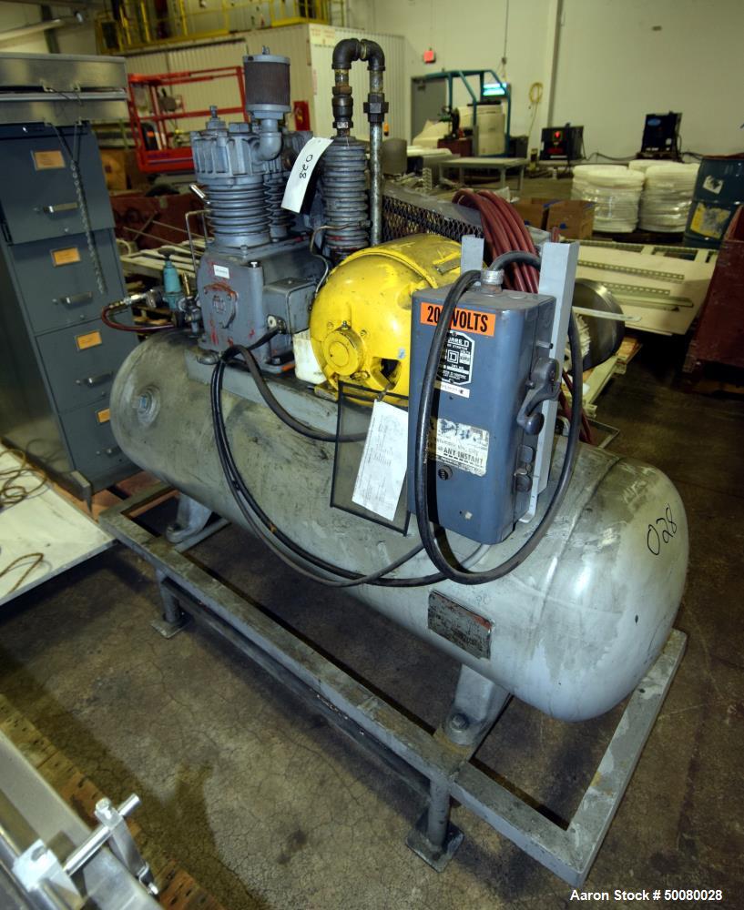 Used- Gardner-Denver Air Cooled Compressor, Model ADD-1011-59275