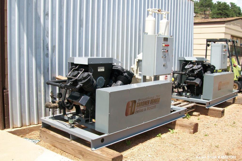 Used- Gardner Denver Eagle Air Breathing Air Compressor Set. 100 cfm with dryer unit. Zek’s Nomonox air purifier / dryer Mod...