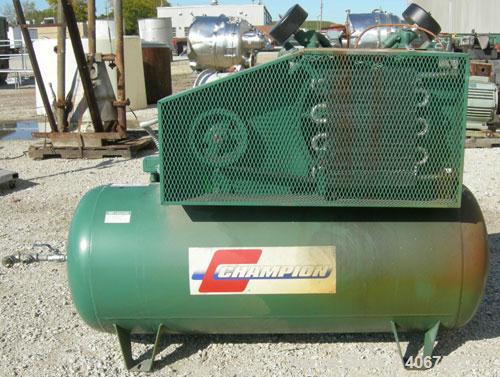 Used- Champion Advantage Series Reciprocating Air Compressor, 2 Stage, Model HR-10-12, air cooled. 34.8 cfm at 175 psig. Dri...