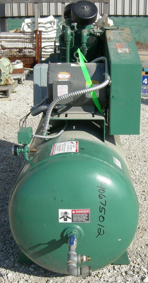 Used Champion Advantage Series Reciprocating Air Compressor, 2 Stage, Model HR-10-12, air cooled. 34.8 cfm at 175 psig. Driven by a 10 hp, 3/60/230/460 volt, 1725 rpm motor. Mounted on a 100 gallon h...