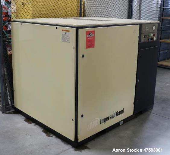 Used Ingersoll Rand Industrial Air Compressor, Model HXP50-PE. 200 psi, 167 cfm flow rate, 50hp, 1775 rpm. 66'' x 52.5'' x 53'', includes cooling system for the air.