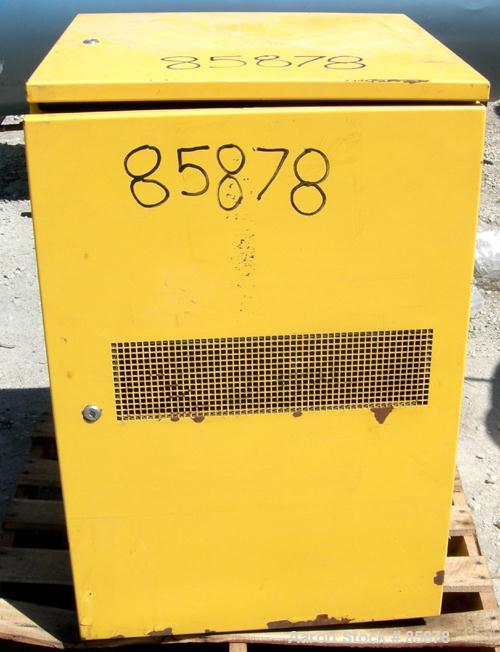 USED: Kaeser Airbox reciprocating compressor, model AB1000. Approximate 35.3 cfm at 200 psi. (2) Cylinders. Driven by a 7.5 hp, 230/460 volt motor. Includes cabinet and control panel. 4851 hours on m...