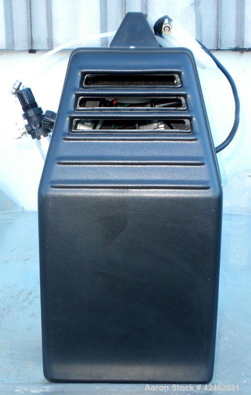 Used Fiac Oil Less Air Compressor, Model Air Concept, Code# 1702851000. Rated 3.71 CFM at 116 psi. Approximate 1hp. Mounted on casters.