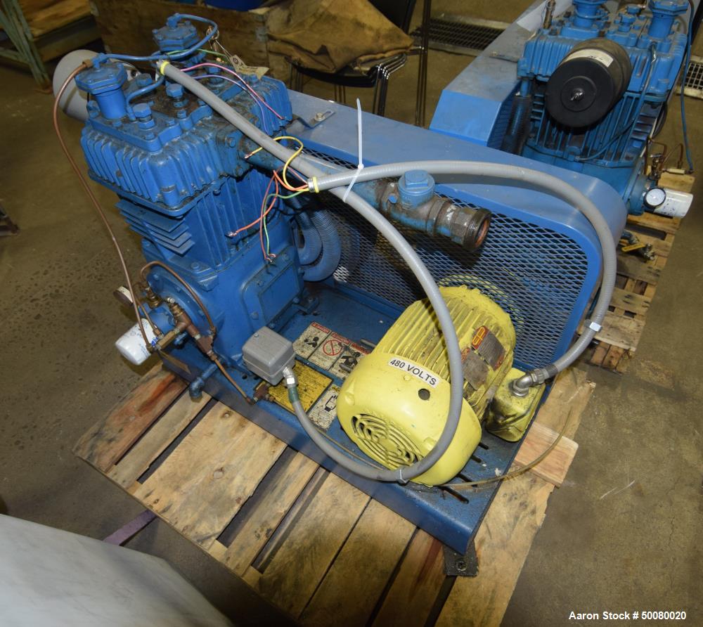 Used- Quincy 2 Stage Air Cooled Compressor, Model 340