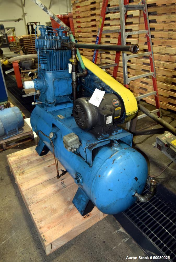 Used- Quincy 2 Stage Air Cooled Compressor, Model 340