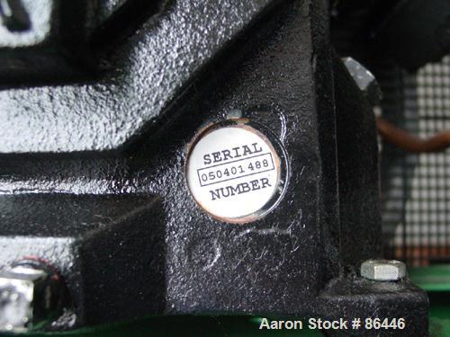 Used Speedaire reciprocating tank mounted air compressor, model 3JR76. Approximate 14.9 acfm at 135 psig, 16.7 cfm at 90 psi. Driven by an approximate 5 hp motor. 1/60/230 volt. Mounted on a 60 gallo...