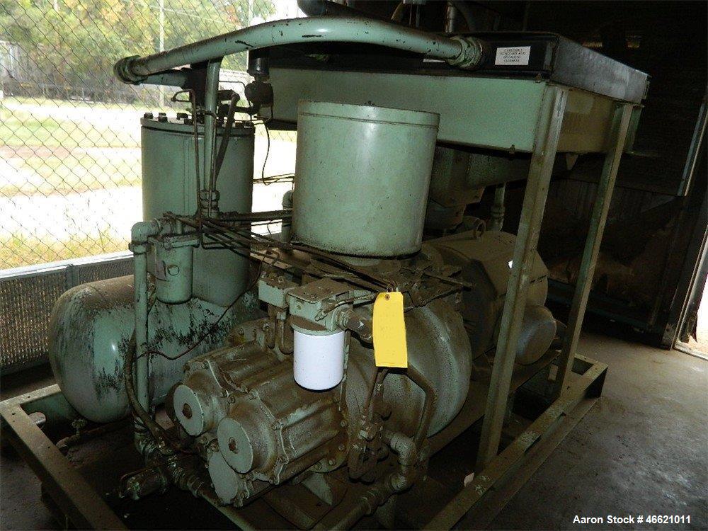 Used- Sullair Oil Filled Air Compressor, Model 25B-150HACAC24KT, 150hp, 125 psi, 650 cfm, air cooled, serial# 003-140155.