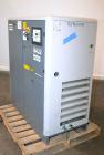 Used Atlas Copco Oil-Injected Rotary Screw Compressor, Model GA22. Air cooled, rated 119.5 CFM at 131 psi. Driven by a 22kw (30hp), 3/60/440-460 volt,3560 rpm motor. Includes a radial fan, oil separa...