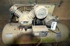 Used Ingersoll Rand Reciprocating Air Compressor, Model 2475D5. Rated 17.1 cfm at 90 psi. Driven by a 5hp, 3/60/200 volt, 1740 rpm motor. Mounted on an approximate 80 gallon horizontal tank. Serial# ...