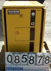 USED: Kaeser Airbox reciprocating compressor, model AB1000. Approximate 35.3 cfm at 200 psi. (2) Cylinders. Driven by a 7.5 hp, 230/460 volt motor. Includes cabinet and control panel. 4851 hours on m...