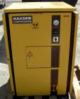 USED: Kaeser Airbox reciprocating compressor, model AB1000. Approximate 35.3 cfm at 200 psi. (2) Cylinders. Driven by a 7.5 hp, 230/460 volt motor. Includes cabinet and control panel. 4851 hours on m...