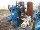 Used-Quincy Skid Mounted Compressor, model QDD-25A. Heavy duty, two stage, double acting, water cooled, oil free compression...
