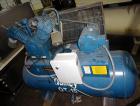 Used- Quincy QT-15 Series Two Stage Reciprocating Air Compressor. Air Cooled. 32.10 cfm at 175 psi at minimum rpm, 62 cfm at...