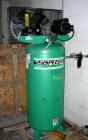 Used Speedaire reciprocating tank mounted air compressor, model 3JR76. Approximate 14.9 acfm at 135 psig, 16.7 cfm at 90 psi. Driven by an approximate 5 hp motor. 1/60/230 volt. Mounted on a 60 gallo...