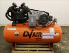 Used DeVair Piston Air Compressor, Model VAV-5062-43MS, 120 Gallon. Maximum pressure 175 psi. 51.8 CFM at 175 psi. Devair 447 Series compressor pump, serial# 13291. Driven by a 15hp, 3/60/208-230/460...