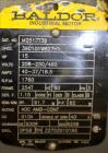Used DeVair Piston Air Compressor, Model VAV-5062-43MS, 120 Gallon. Maximum pressure 175 psi. 51.8 CFM at 175 psi. Devair 447 Series compressor pump, serial# 13291. Driven by a 15hp, 3/60/208-230/460...