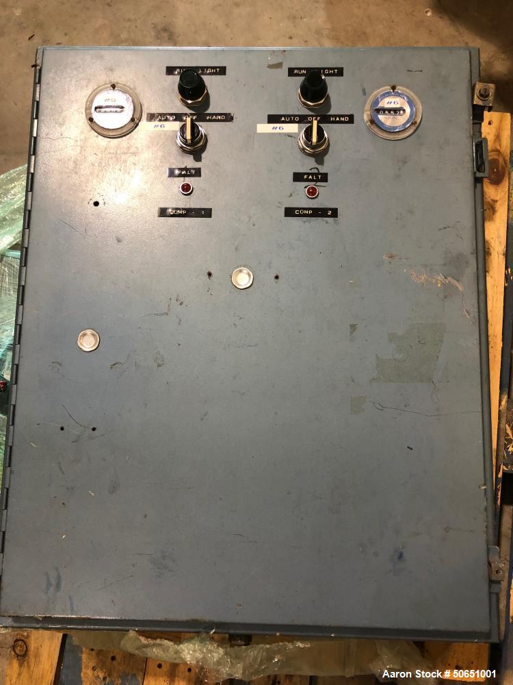 Used 3500 Gallon Air Receiver with Quincy Two Stage Water Cooler Compressor