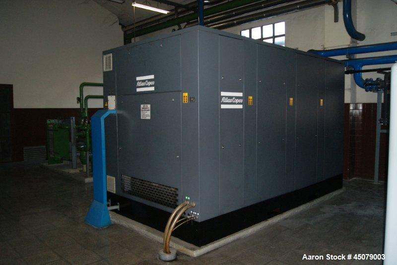 Used Atlas Copco Rotary Screw Oil Injected Air Compressor
