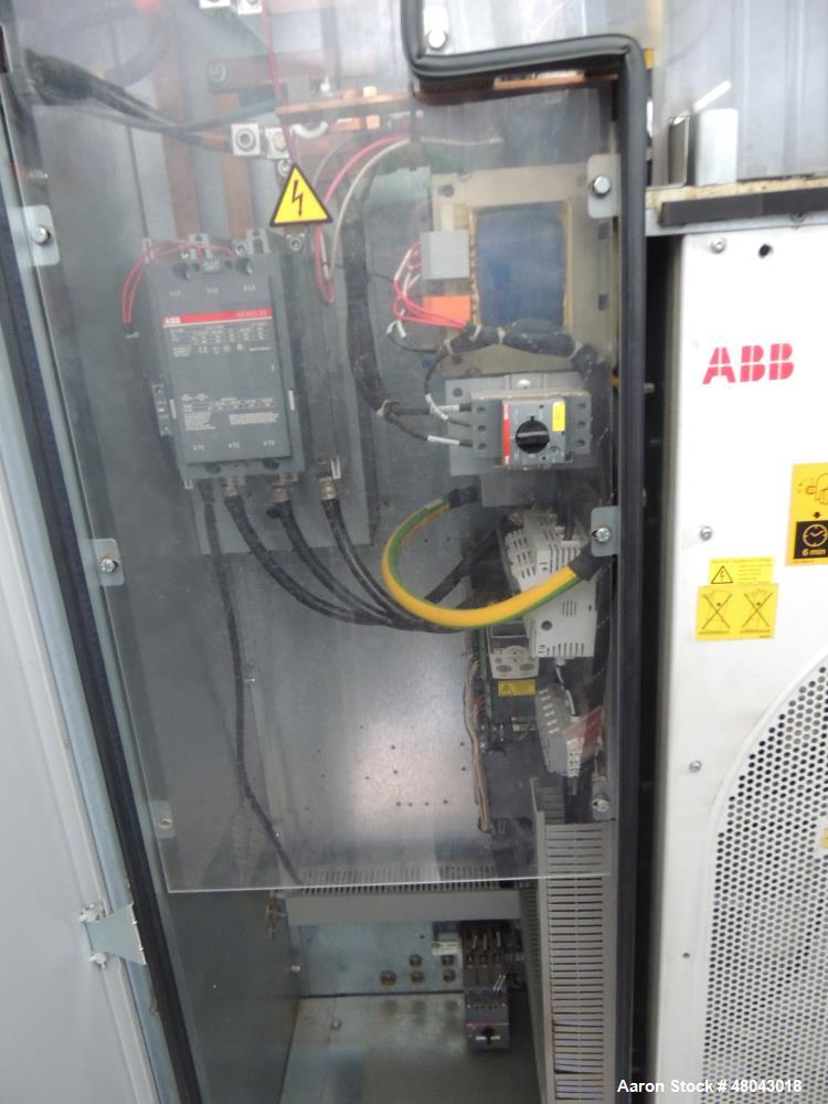 Used Atlas Copco One Stage Lubricated Screw Air Compressor. Model GA110VSP-AP. Rated 192 to 701 CFM @125PSI. Driven by 150 HP ABB Drive and Inverter Duty Main Drive Motor. Includes Sound Attenuated E...