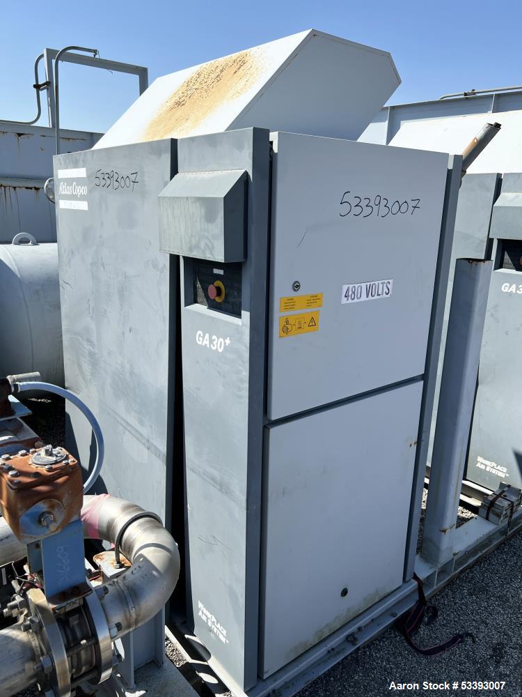 Atlas Copco GA30+ Rotary Screw Compressor – 210 CFM, 40 HP Industrial Air System