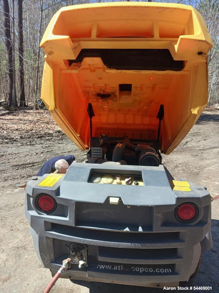 Used Atlas Copco XAS 185 (JD) Trailered Air Compressor | 185 CFM Rotary Screw Diesel Unit