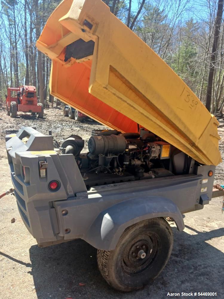 Used Atlas Copco XAS 185 (JD) Trailered Air Compressor | 185 CFM Rotary Screw Diesel Unit